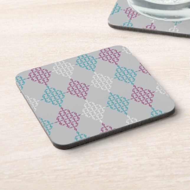 Diamond Treble Clef Beverage Coaster (Left Side)