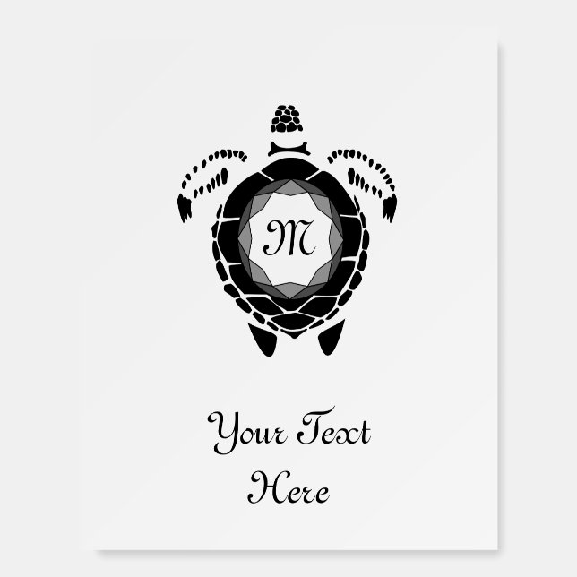 Diamond Turtle Shellback Monogram Foam Board (Front)