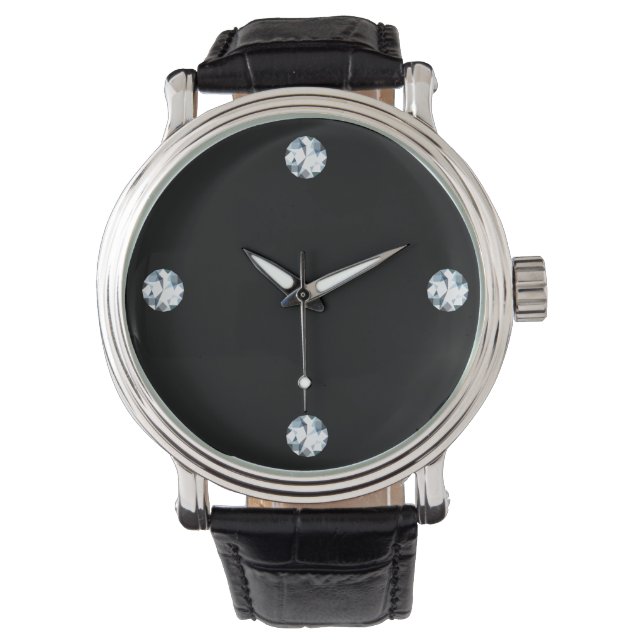 Diamond Watch Faux Diamond Look (Front)