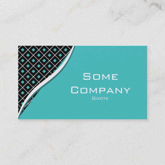 Diamond Waves (Ocean) Business Card (Front)