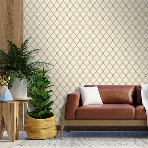 Diamond Weave Flax Net Design Wallpaper