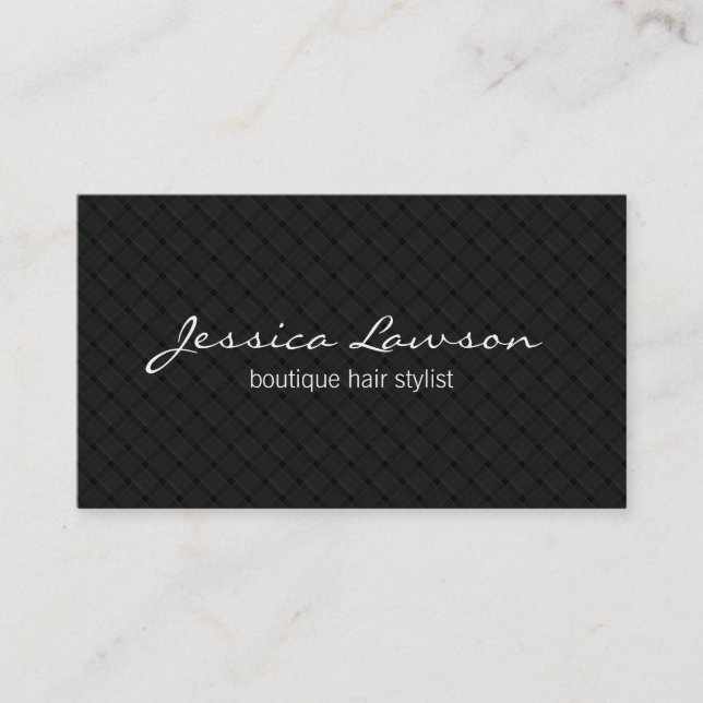 Diamond & Weave // Pattern III Business Card (Front)