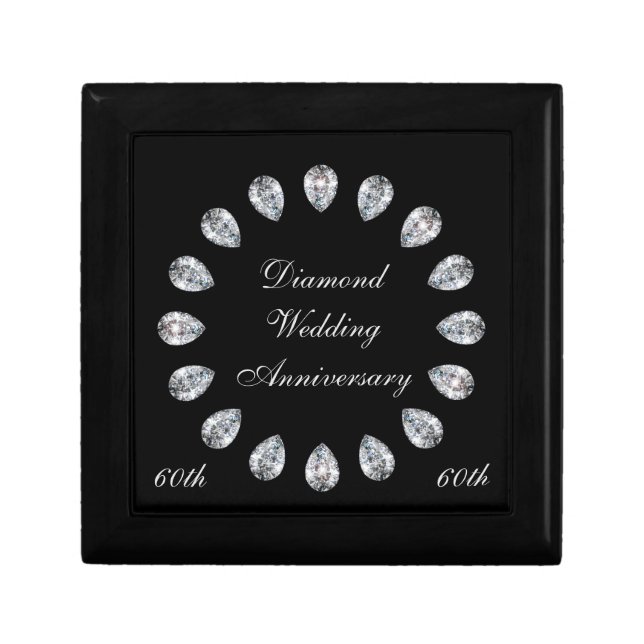 Diamond Wedding Anniversary Jewelry Box (Front)