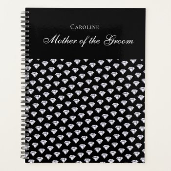 Diamond Wedding Bridal Party Mother Of The Groom Planner by MarstonDesigns at Zazzle