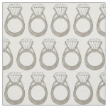 Diamond Wedding Engagement Ring Bride Bling Bridal Fabric