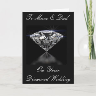 DIAMOND WEDDING GREETING CARD