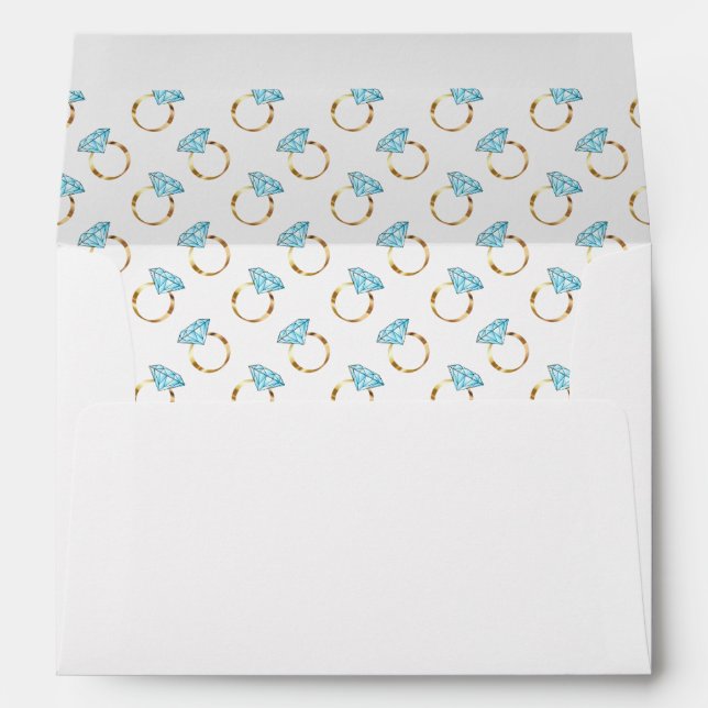 Diamond Wedding Rings Envelope (Back (Bottom))