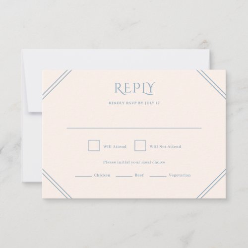 Diamond Wedding RSVP Card