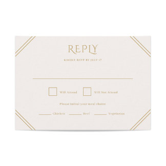 Diamond Wedding RSVP Card