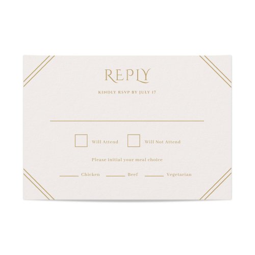 Diamond Wedding RSVP Card
