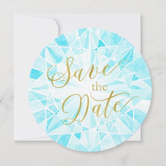 Diamond Wedding Save The Date (Front)