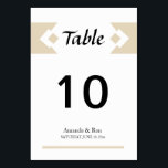 Diamond Wedding Table Card Numbers<br><div class="desc">Diamond design table number cards with customizable text and color of design</div>