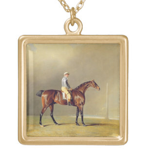 Diamond, with Dennis Fitzpatrick Up, 1799 (oil on Gold Plated Necklace