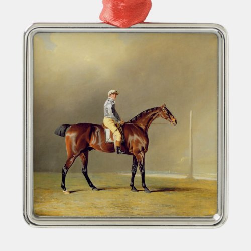 Diamond with Dennis Fitzpatrick Up 1799 oil on Metal Ornament