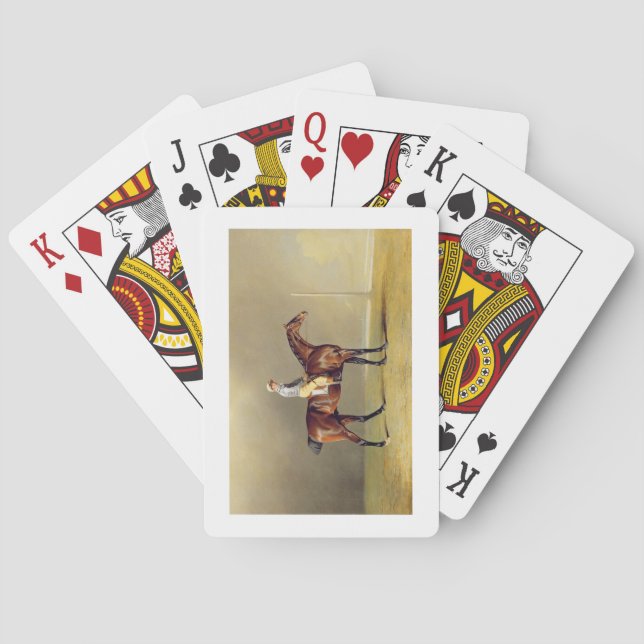 Diamond, with Dennis Fitzpatrick Up, 1799 (oil on Poker Cards (Back)
