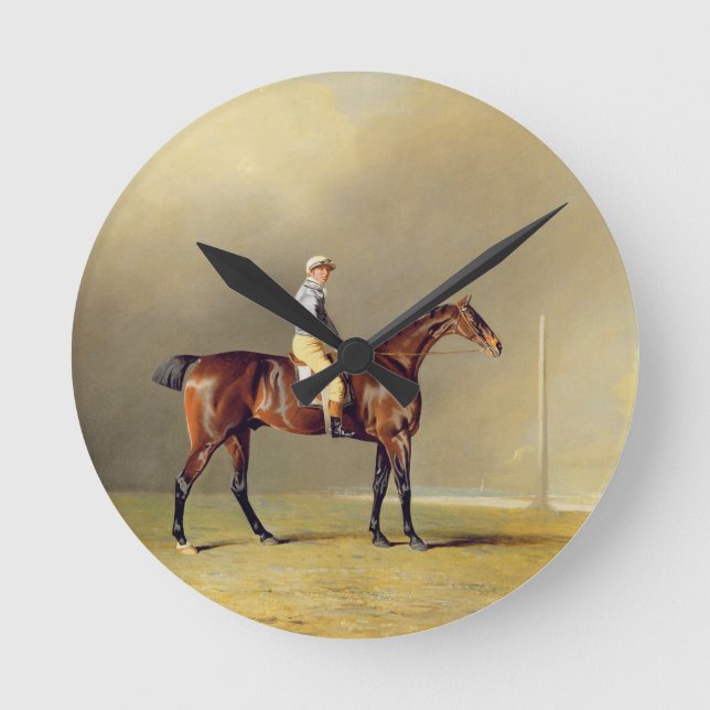 Diamond, with Dennis Fitzpatrick Up, 1799 (oil on Round Clock (Front)