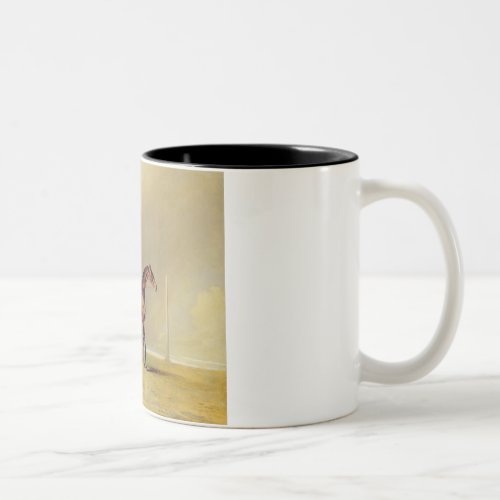 Diamond with Dennis Fitzpatrick Up 1799 oil on Two_Tone Coffee Mug