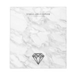 Diamond With Marble Notepad at Zazzle