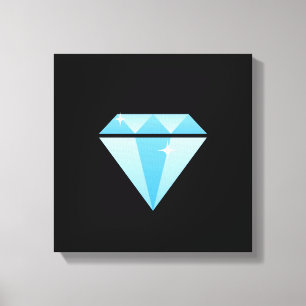 Diamond Wrapped Canvas Print