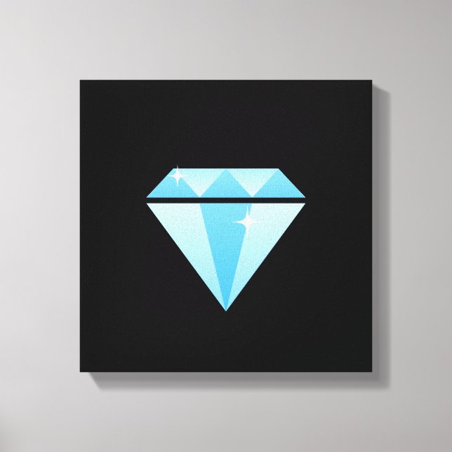 Diamond Wrapped Canvas Print (Front)