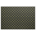 Diamond - Yellow on Black Fabric