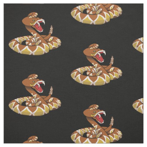 Diamondback rattlesnake fabric