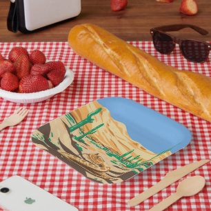 Diamondback Rattlesnake Paper Plates