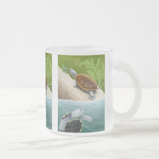 Diamondback Terrapins Frosted Glass Mug