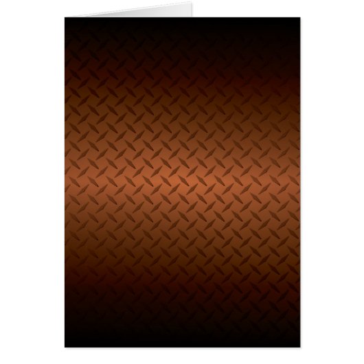 Diamondplate Look Pattern Black to Copper Fade (Front)