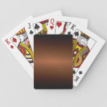 Diamondplate Look Pattern  Black To Copper Fade Playing Cards at Zazzle