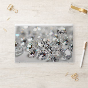 Diamonds Add Name HP Laptop Skin
