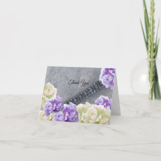 Diamonds Among the Peonies Thank You Card