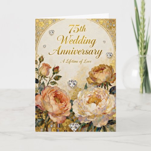 Diamonds and Gold 75th Wedding Anniversary