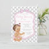 Diamonds and Pearls Baby Shower Invitation (Standing Front)