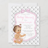 Diamonds and Pearls Baby Shower Invitation (Front)