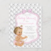 Diamonds and Pearls Girly Baby Shower Invitation (Front/Back)