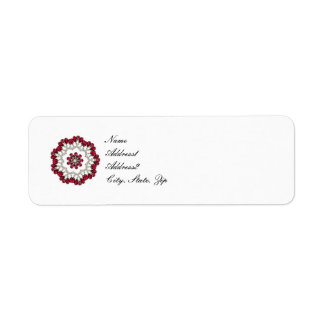 Diamonds and Rubies Kaleidoscope Label