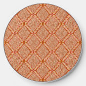 Diamonds and Rust Mud Cloth Pattern Beautiful Wireless Charger (Front)