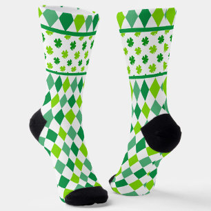 Diamonds And Shamrocks All-Over-Print Socks