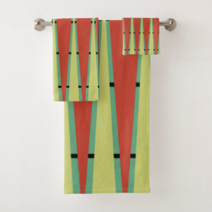 Diamonds and Triangles Bath Towel Set