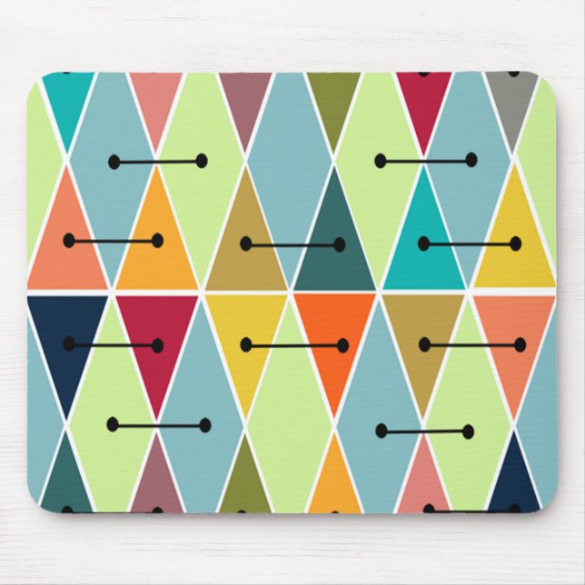 Diamonds and Triangles Mouse Pad (Front)