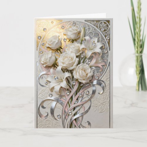 Diamonds and White Flowers