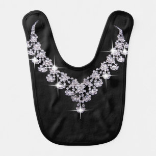Diamonds are a Baby's Best Friend Baby Bib