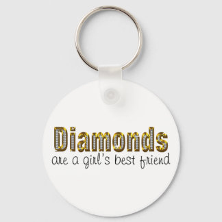diamonds are a girls best friend keychain