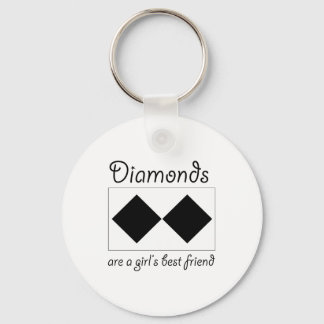 Diamonds are a girls best friend keychain