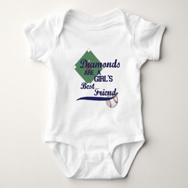 Diamonds Are A Girl's Best Friend T-Shirt (Front)
