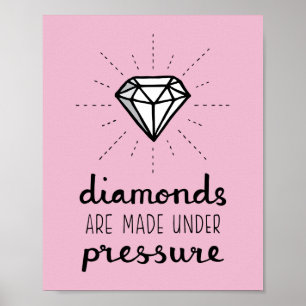 Diamonds Are Made Under Pressure For Her Poster