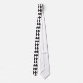 diamonds Black and white necktie (Back)