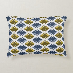 DIAMONDS blue gold 2 in 1 Decorative Pillow