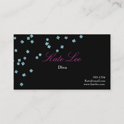 Customizable Diamonds business card